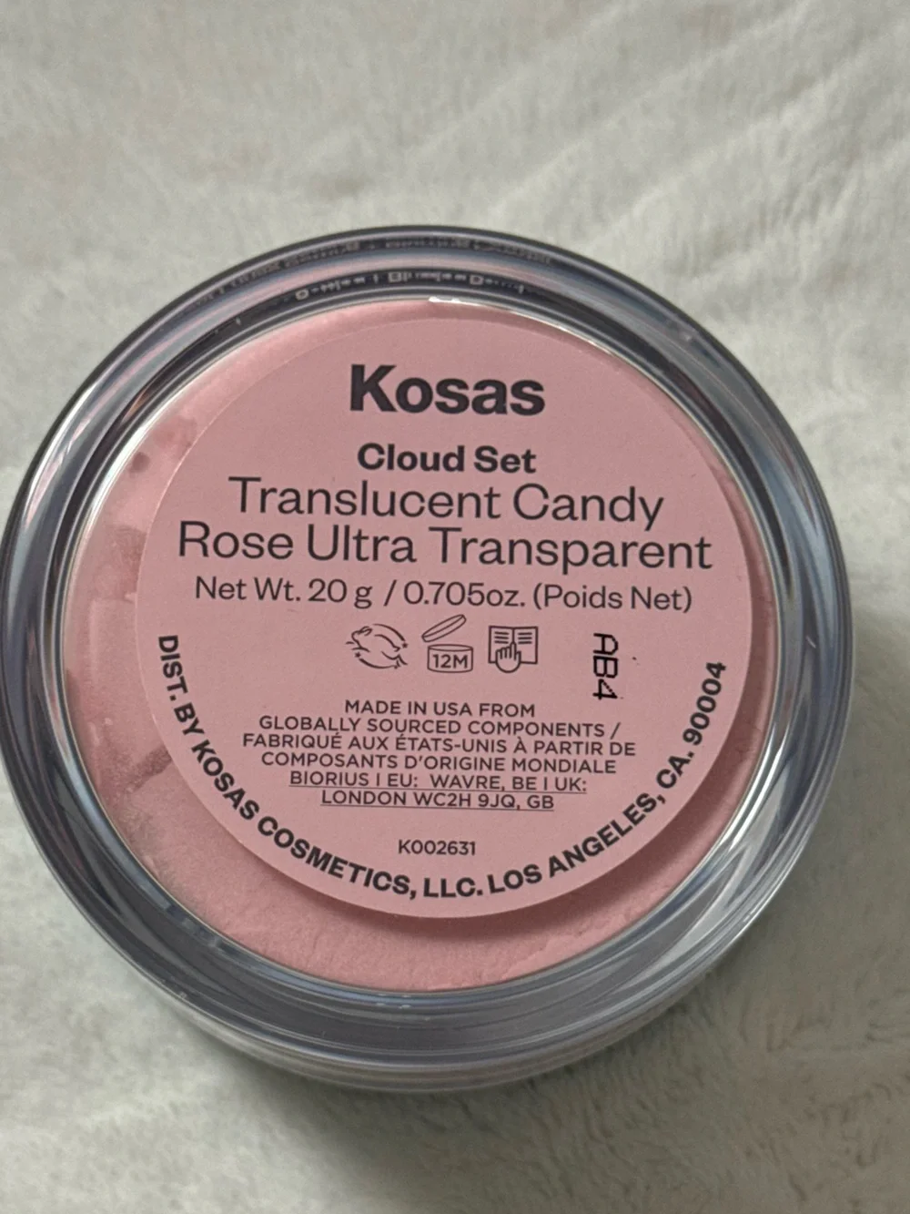 Kosas Cloud Set Translucent Candy - Rose Pink